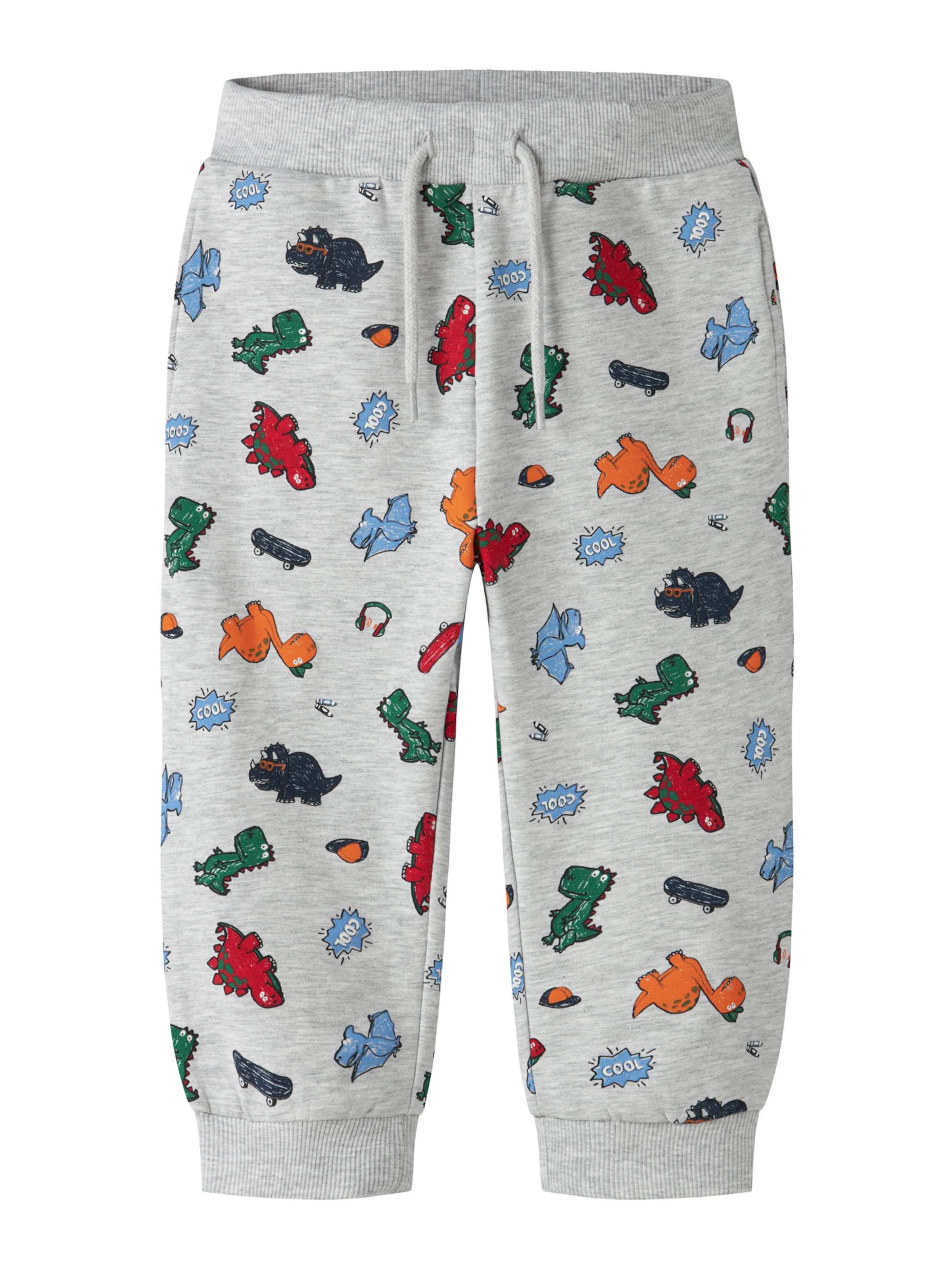 NAME IT Tapered Housut 'NMMLEON' värissä harmaa: etupuoli