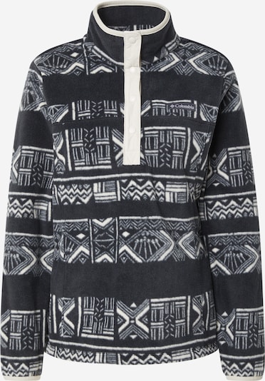 COLUMBIA Sporta džemperis 'Benton Springs', krāsa - melns / dabīgi balts, Preces skats