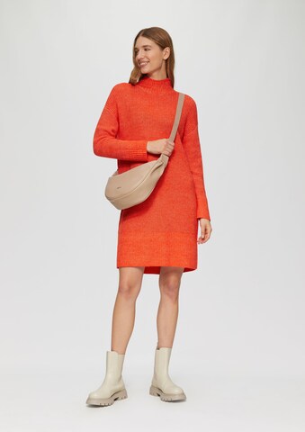 s.Oliver Strickkleid in Orange