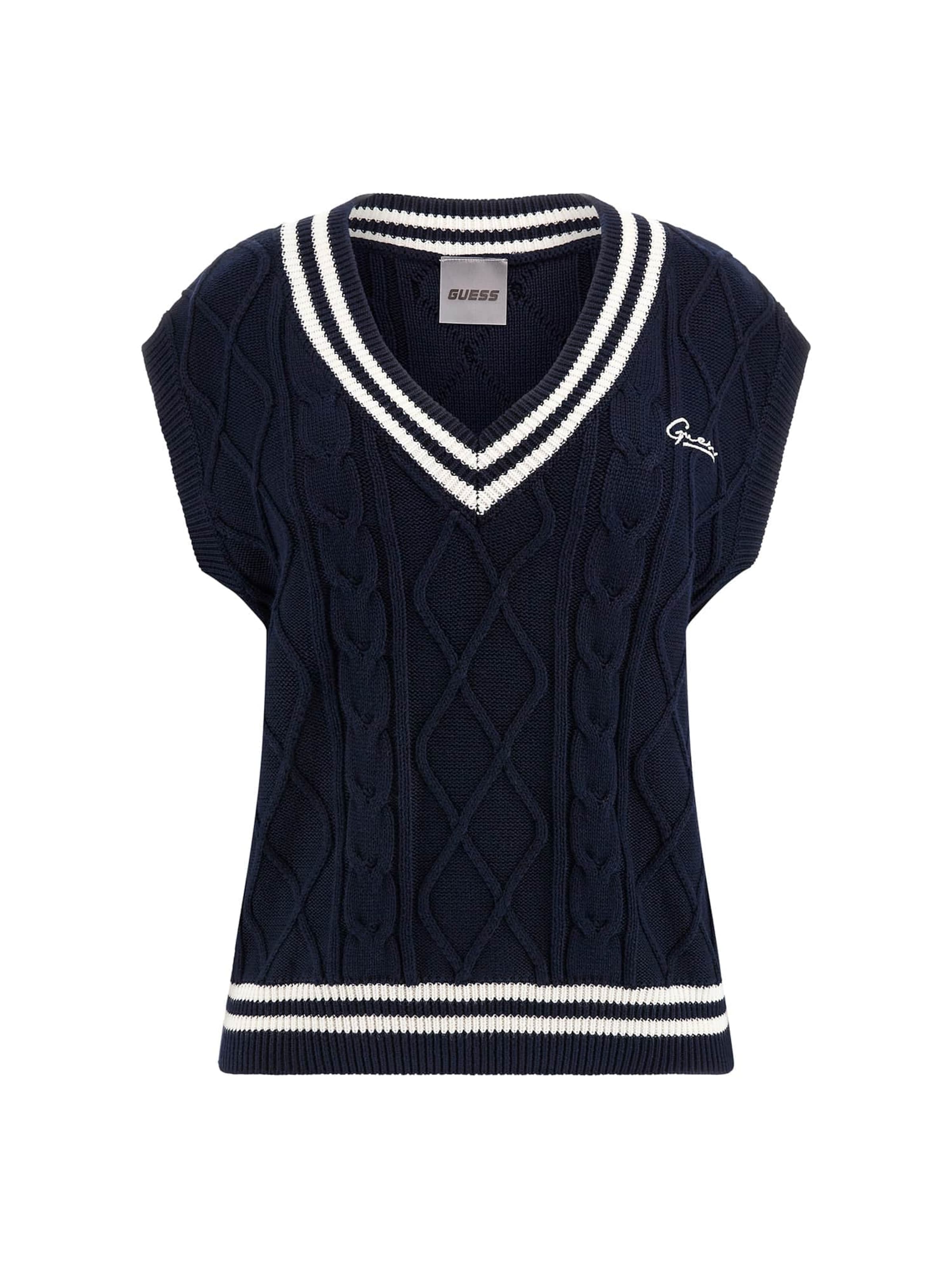 GUESS Strickweste in Blau: Vorderseite