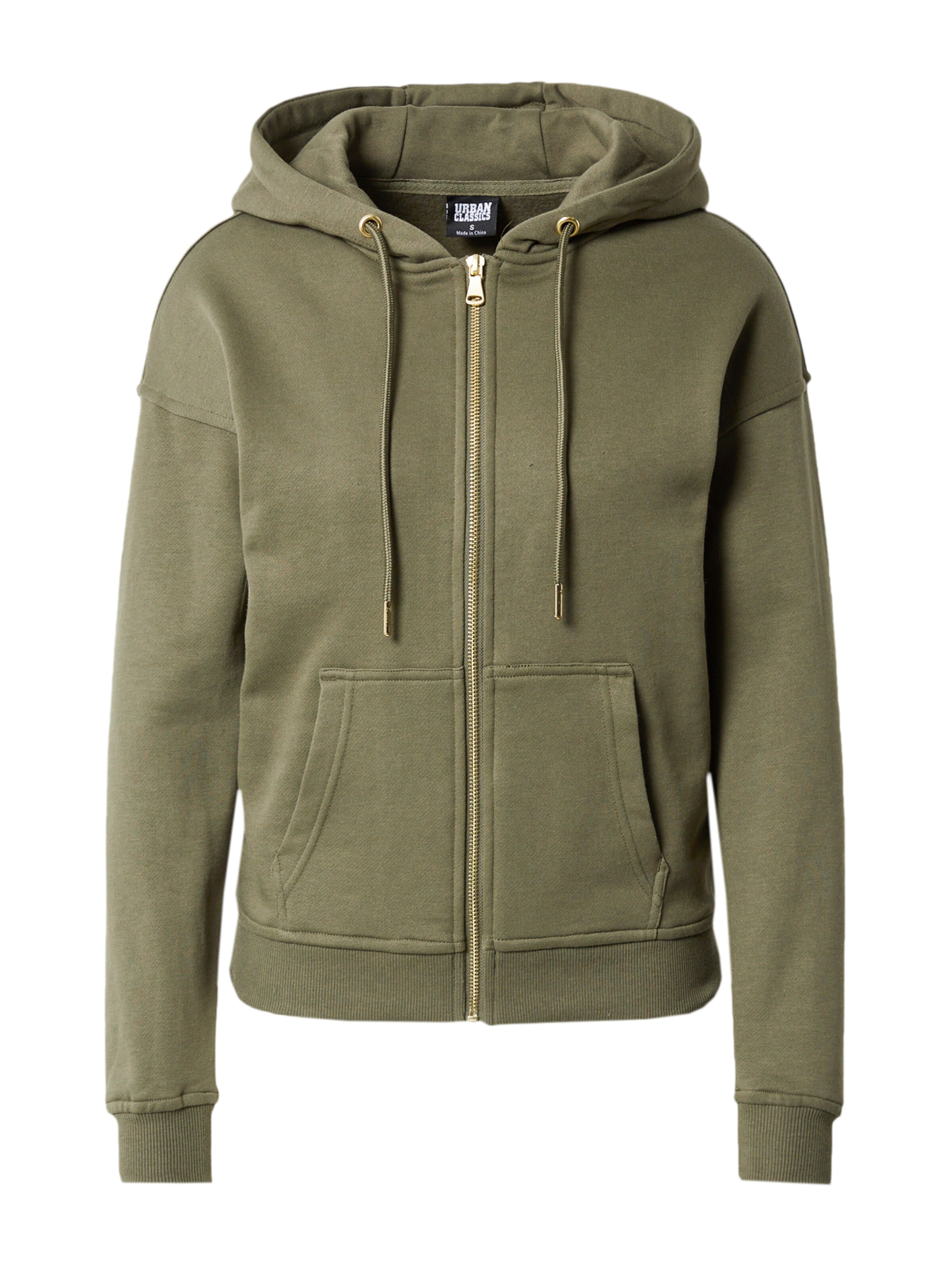 Urban Classics Sweatjakke i grøn: forside