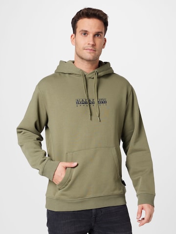 NAPAPIJRI Sweatshirt in Green: front