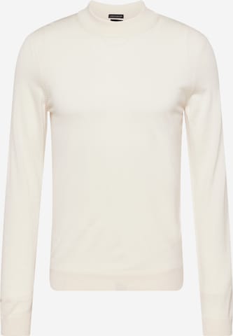 BOSS Sweater 'Bjarno' in White: front