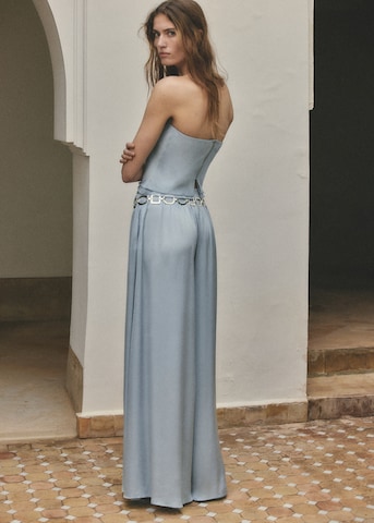 Wide leg Pantaloni 'Azur' di MANGO in blu