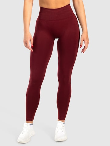 Smilodox Slimfit Sportbroek 'Trixy' in Rood: voorkant