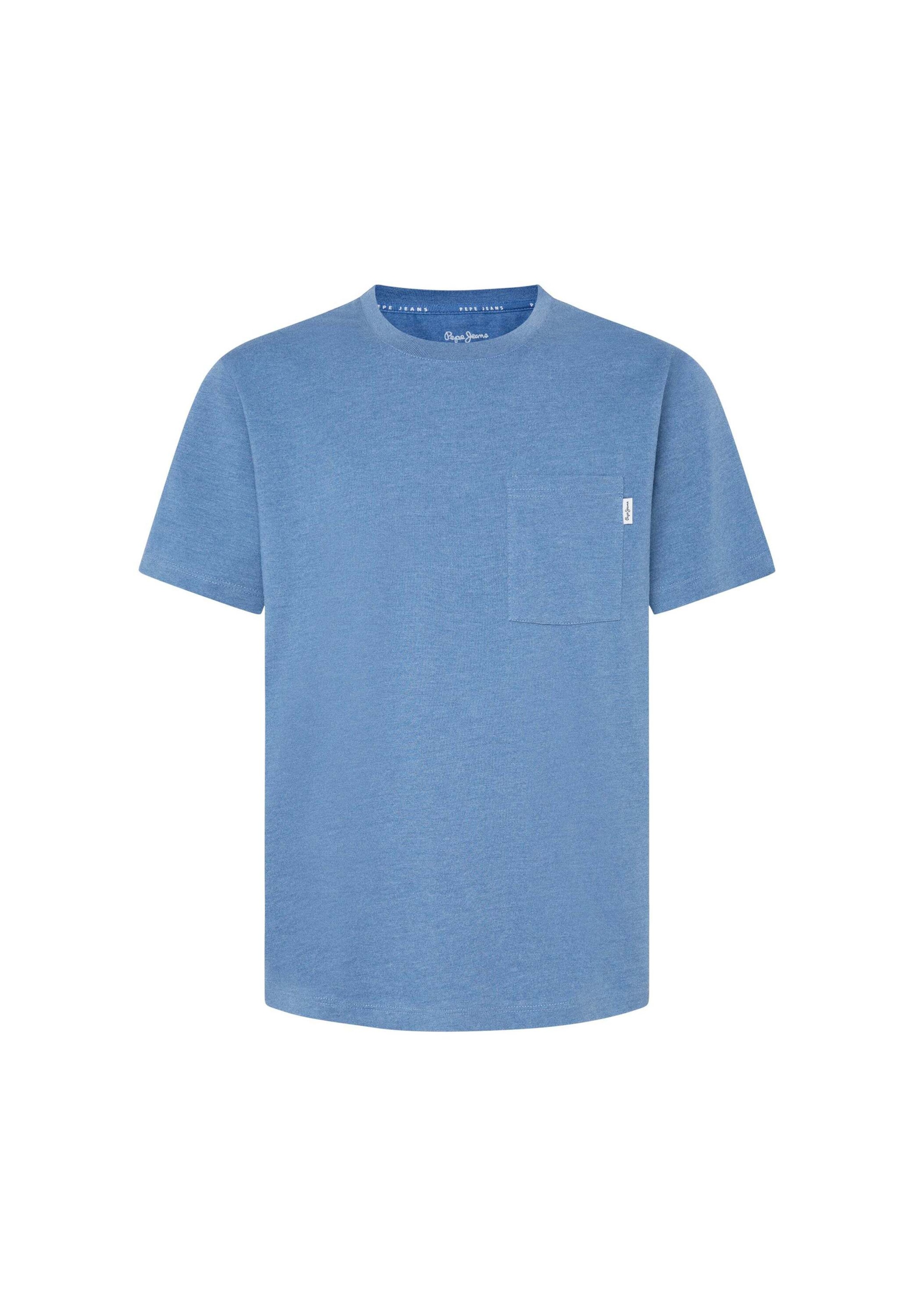 T-Shirt Pepe Jeans en bleu : devant