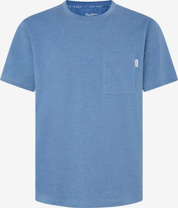 T-Shirt Pepe Jeans en bleu : devant