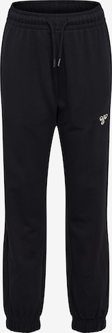 Hummel Regular Workout Pants in Black: front