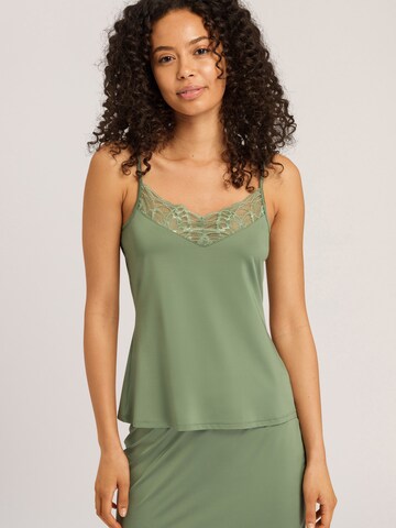 Hanro Top 'Elia' in Green: front