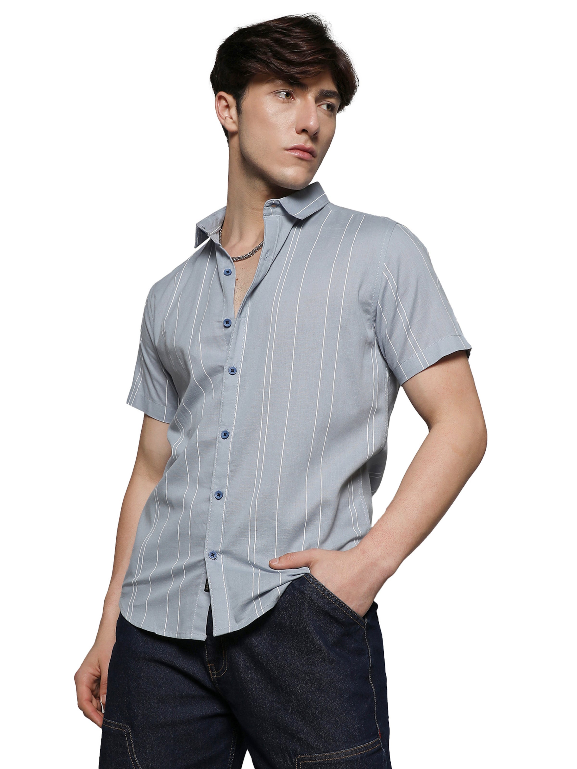 Campus Sutra Regular fit Ing ' Kaiden ' - kék