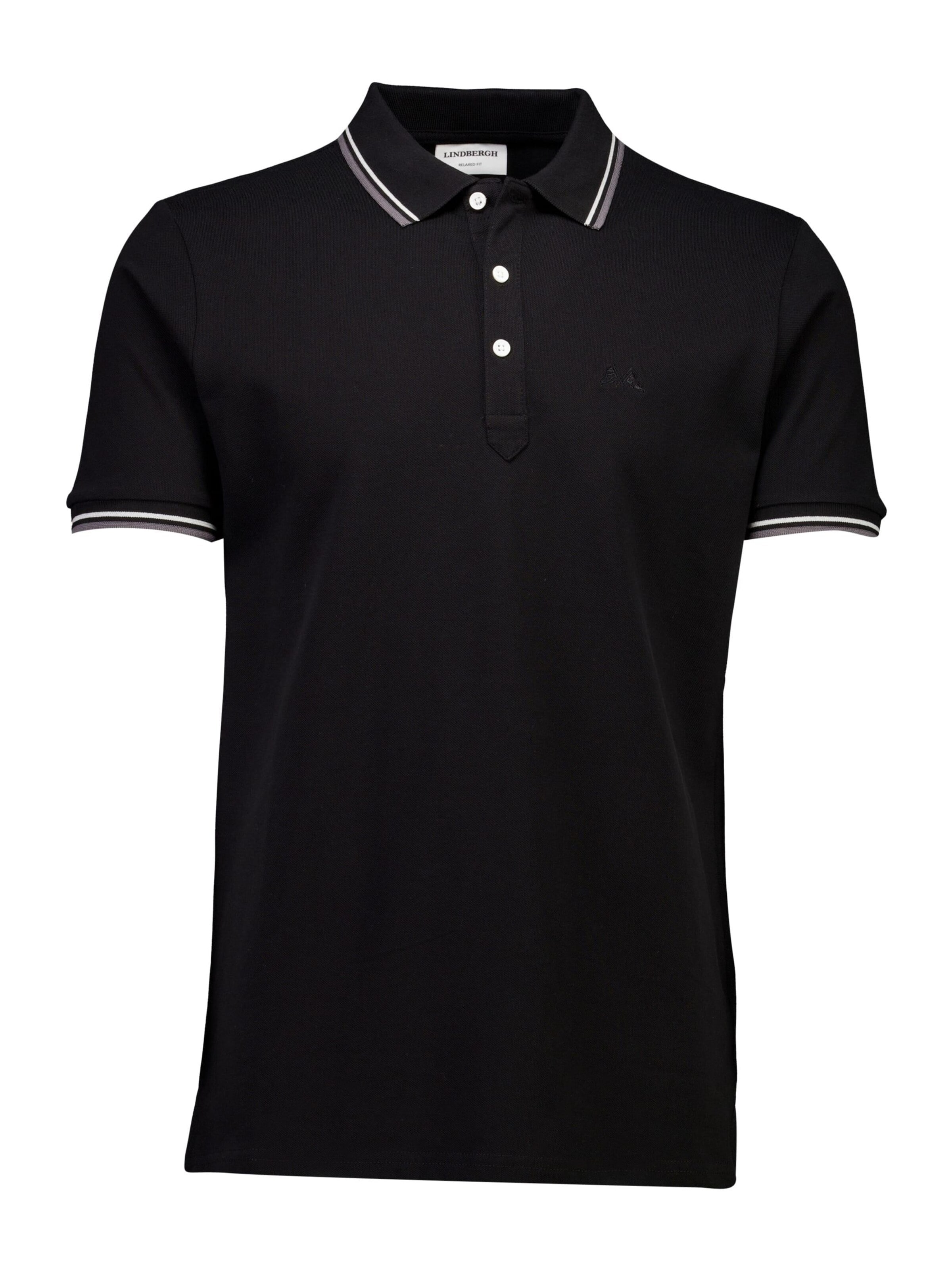 T-Shirt Lindbergh en noir : devant