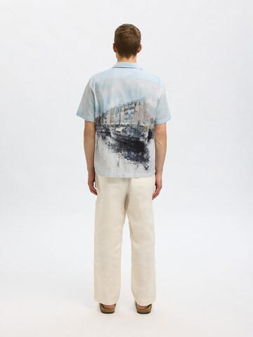 SELECTED HOMME Comfort fit Srajca 'SLHCARL' | modra barva