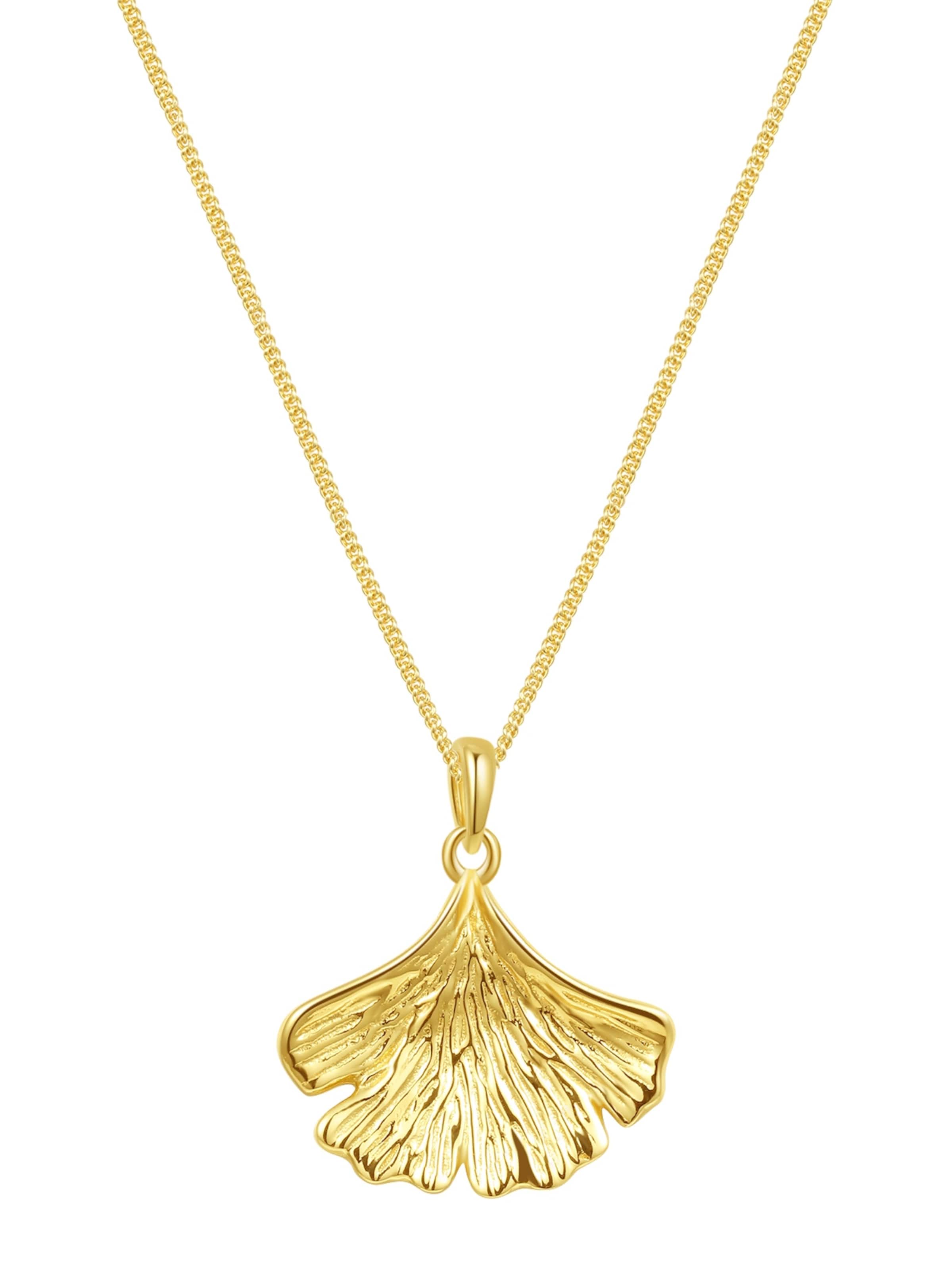 Chaîne 'Ginkgo' Hey Happiness en or : devant