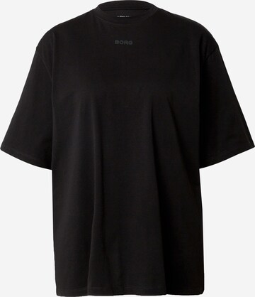 BJÖRN BORGTehnička sportska majica 'STUDIO' - crna boja: prednji dio