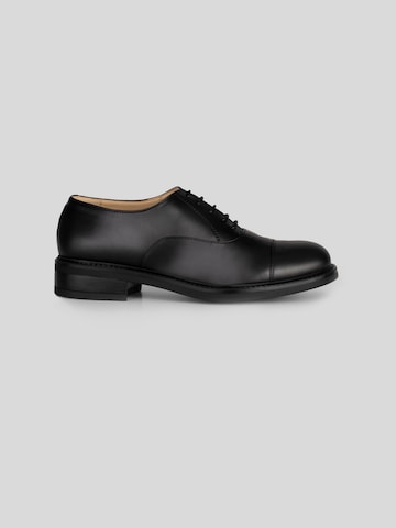 Solari Milano Lace-Up Shoes 'Oxford - Woman' in Black: front