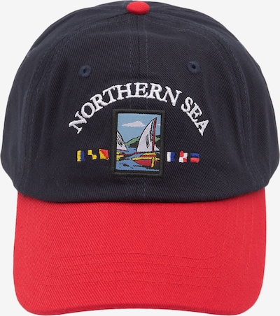 Pull&Bear Czapka z daszkiem 'NORTHERN SEA' w kolorze złoty żółty / czerwony / czarny / białym, Podgląd produktu