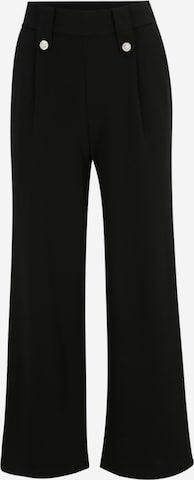 Only Petite Wide leg Pleat-Front Pants 'SANIA' in Black: front