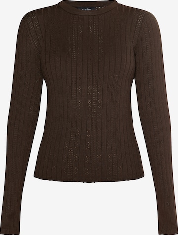 usha BLACK LABEL Pullover 'Nowles' in Braun: predná strana