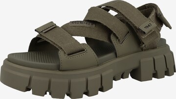 Palladium Sandalen met riem 'Revolt' in Groen: voorkant