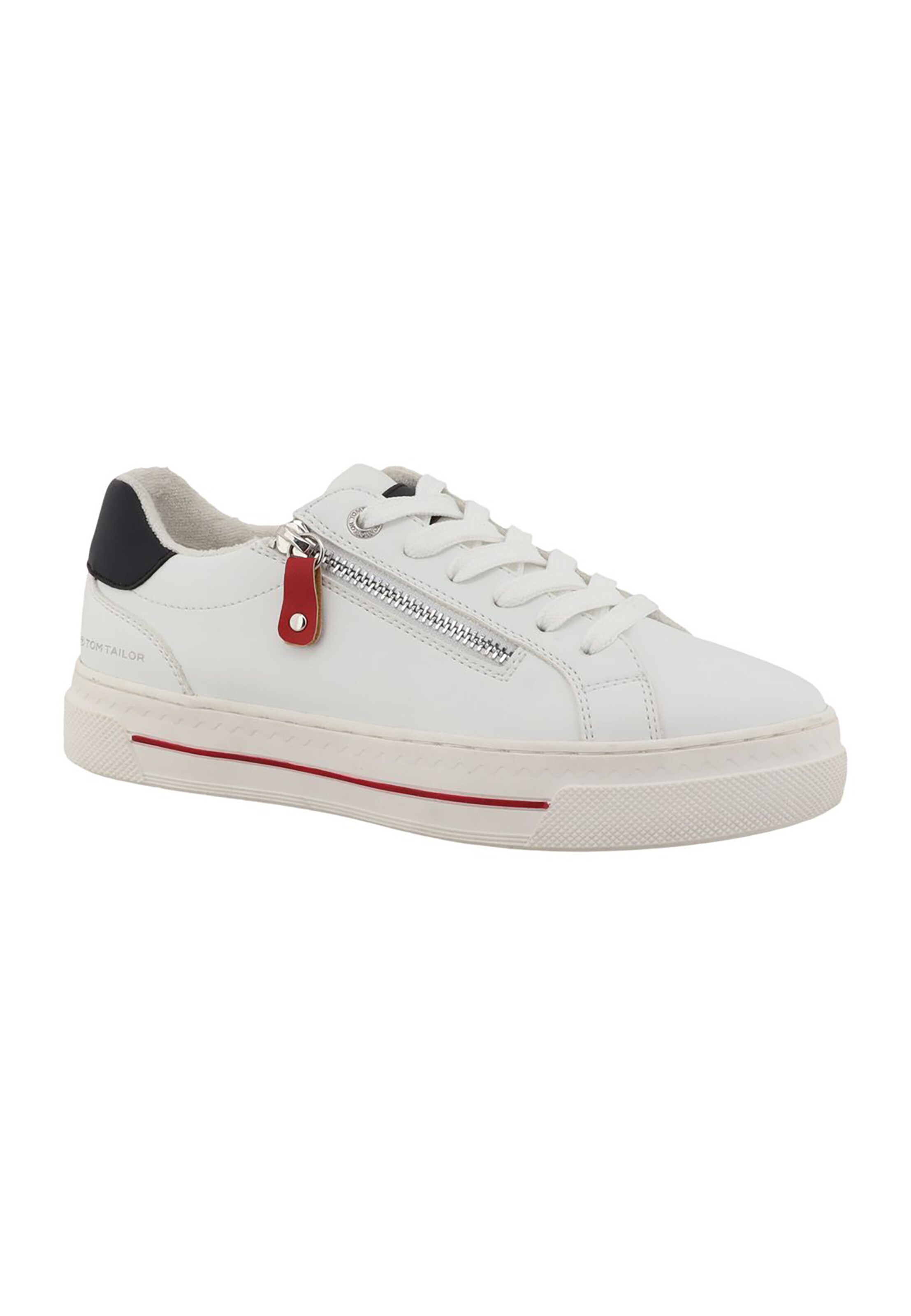 TOM TAILOR Sneakers laag in Wit: voorkant