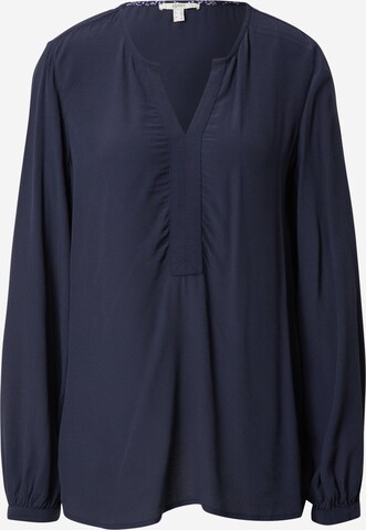 ESPRIT - Blusa 'Marocain' en azul: frente