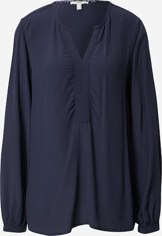 ESPRIT - Blusa 'Marocain' em azul: frente