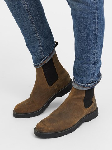 SELECTED HOMME Chelsea Boots 'Tim' in Brown