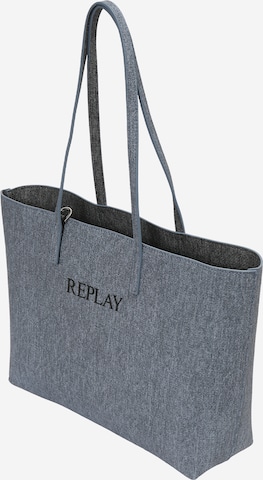 REPLAY Torba shopper w kolorze niebieski