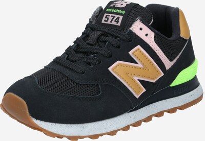 new balance Zemie brīvā laika apavi 'WT574' bēšs / neonzaļš / rožkrāsas / melns, Preces skats