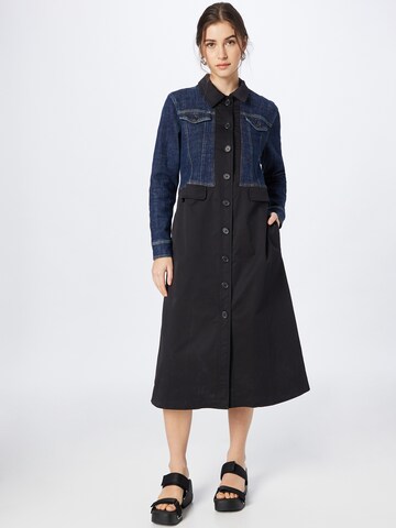 Blanche Between-seasons coat in Blue: front