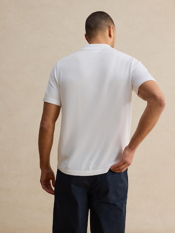 DAN FOX APPAREL Majica 'Ron' | bela barva