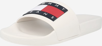 Tommy Jeans Klapki 'Essential' w kolorze kremowy / atramentowy / czerwony / białym, Podgląd produktu