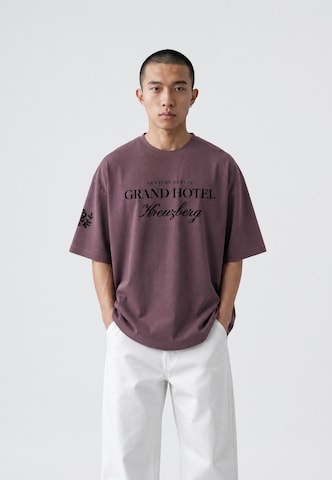 Vertere Berlin Shirt 'GRAND HOTEL' in Lila: voorkant