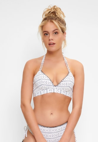 LingaDore Triangel Bikinitop in Blauw: voorkant