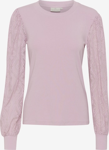 T-shirt 'Nima' Kaffe en violet : devant