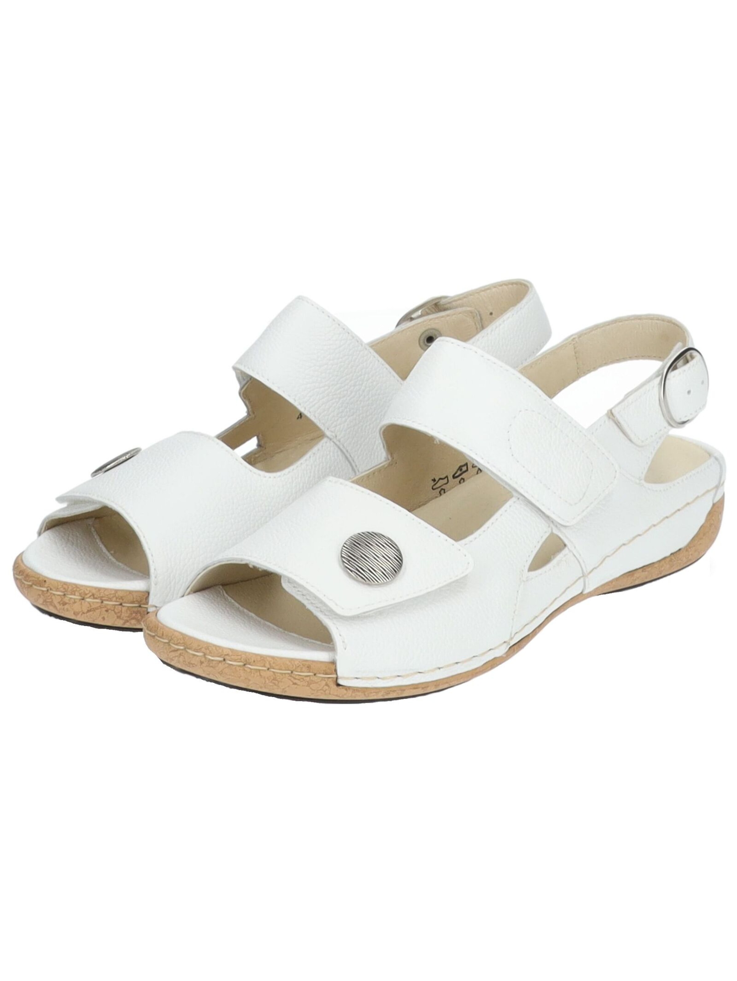 WALDLÄUFER Sandalen met riem 'Heliett' in Wit