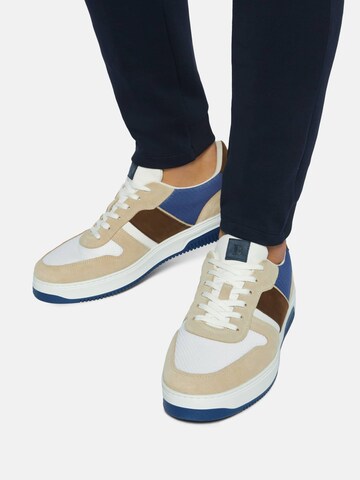 Boggi Milano Sneakers laag in Beige: voorkant