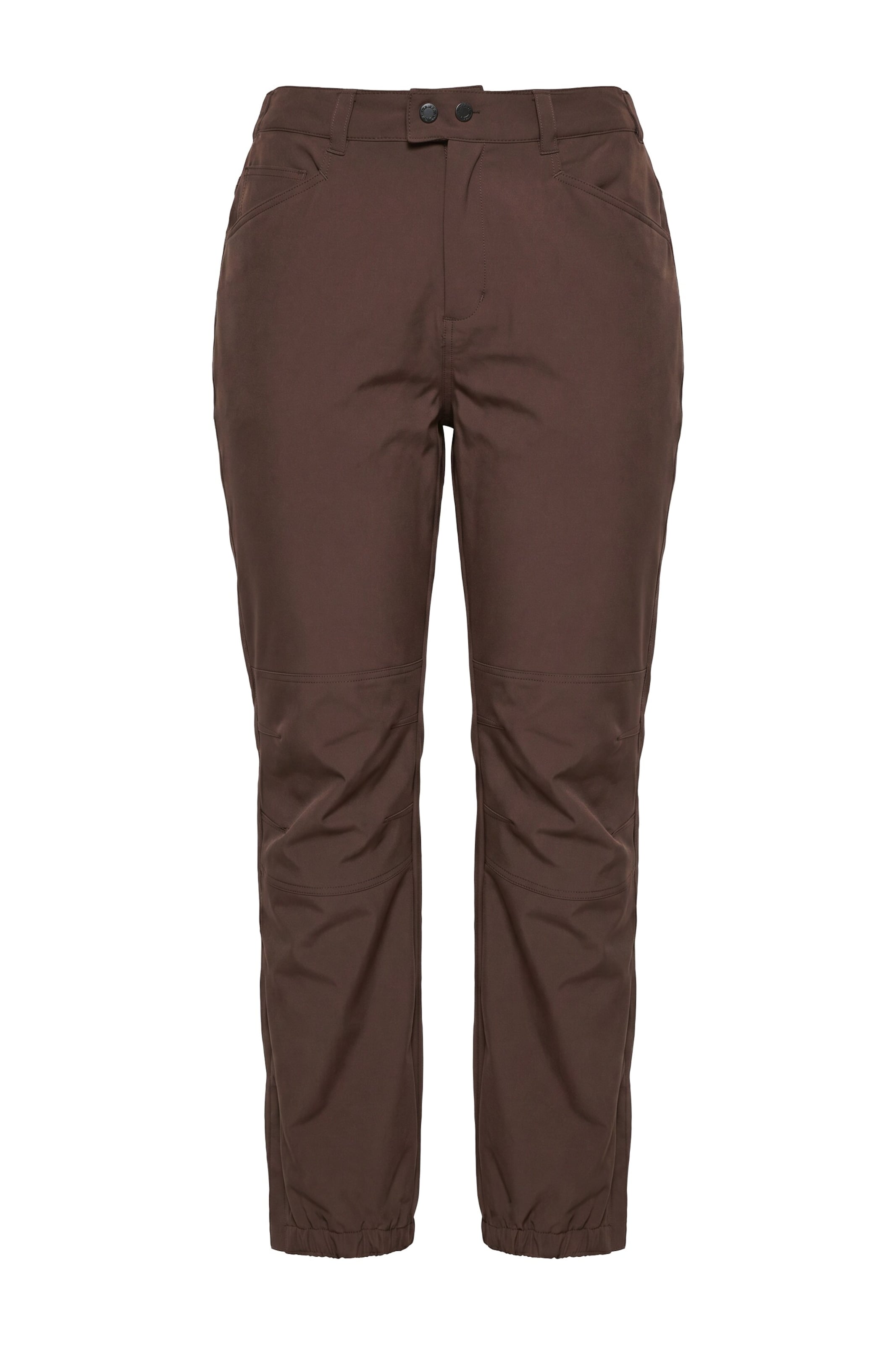 Ulla Popken Tapered Trousers in Grey: front