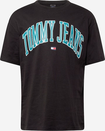 Maglietta 'Varsity' di Tommy Jeans in nero: frontale