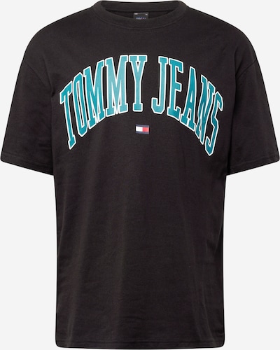 Tommy Jeans Tričko 'Varsity' - námornícka modrá / svetlomodrá / čierna / biela, Produkt