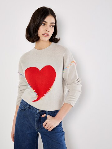 Apricot Sweater ' ' in Grey: front