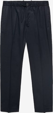 MANGO MAN Pleated Pants 'Tyler' in Blue: front