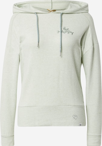 Key Largo Sweatshirt 'Life' in Green: front