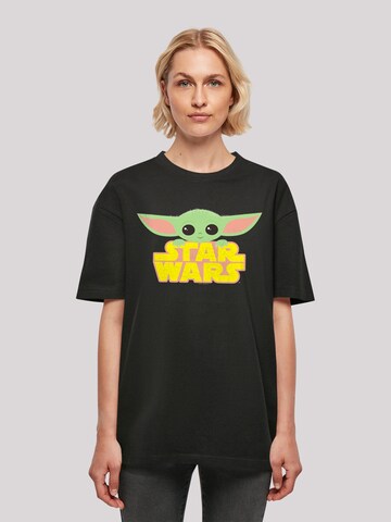 F4NT4STIC Shirt 'Star Wars The Mandalorian The Child' in Black: front