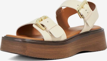 Dune LONDON Sandaal 'Luno' in Beige: voorkant