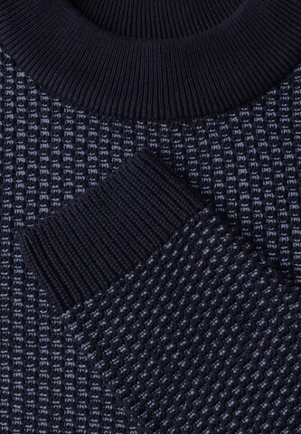 CECIL Two-Tone Pullover mit Struktur in Blau