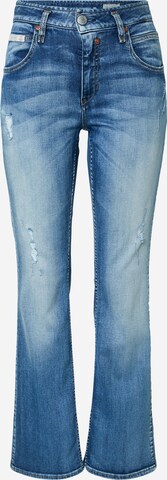 Herrlicher Bootcut Jeans in Blauw: voorkant