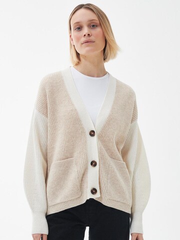 Barbour Gebreid vest 'Alexandria' in Beige: voorkant