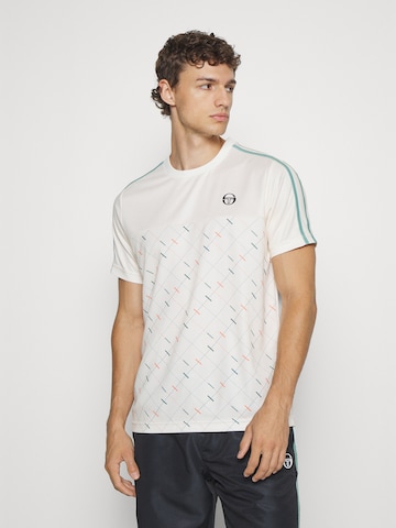 Sergio Tacchini Performance shirt 'Scotland' in White: front