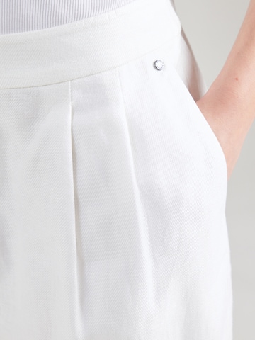 ARMANI EXCHANGE Широкий Брюки со складками в Белый